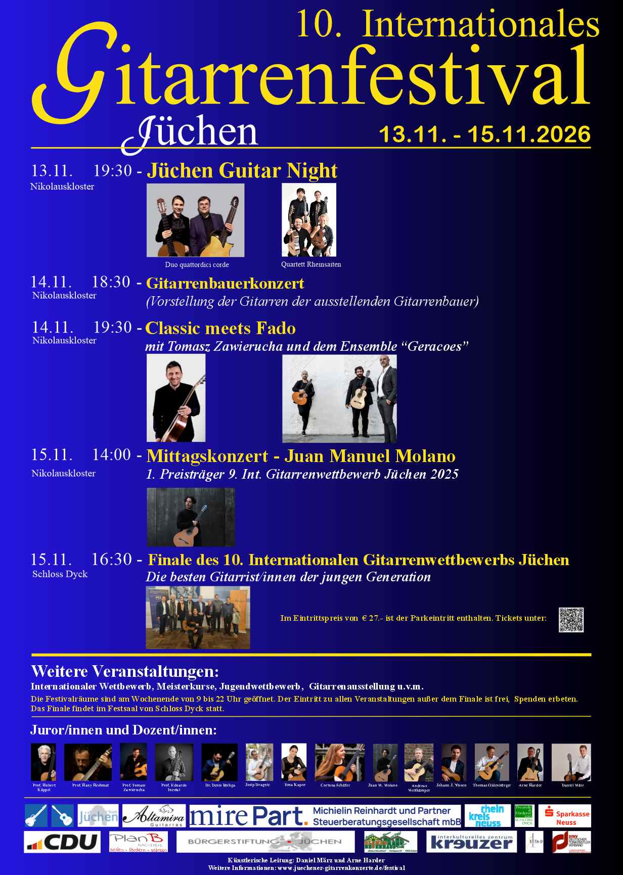 10. Internationales Gitarrenfestival Jüchen 2026